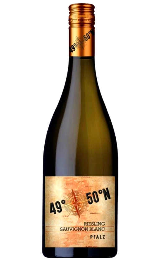 Weinkellerei Hechtsheim 49° 50° N Riesling-Sauvignon Blanc Pfalz QbA