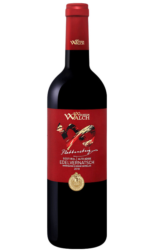 Wilhelm Walch Plattensteig Edelvernatsch Alto Adige 2018