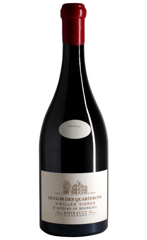 Xavier et Agnes Amirault Le Clos des Quarterons Vieilles Vignes St. Nicolas de Bourgueil 2015
